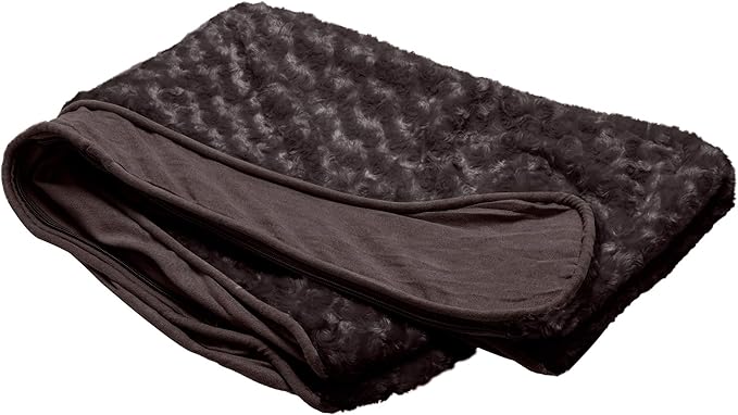 Furhaven Replacement Dog Bed Cover Ultra Plush Faux Fur & Suede Contour Luxe Lounger
