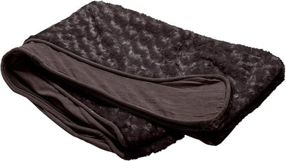 Furhaven Replacement Dog Bed Cover Ultra Plush Faux Fur & Suede Contour Luxe Lounger