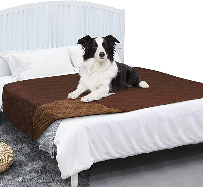 PetAmi Waterproof Couch Cover for Dogs 68x82 Brown