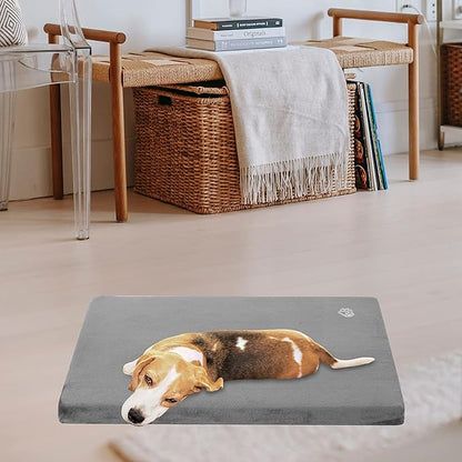 EMPSIGN Stylish Dog Bed Mat Dog Crate Pad Mattress Reversible (Cool & Warm)