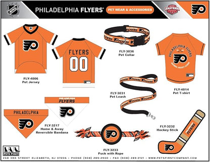 NHL PET TEE Shirt - Philadelphia Flyers Ice Hockey Team Dog Shirt, Size: X-Large. Soft, Breathable, Stretchable & Washable Pet T-Shirt XL. Cool & Fashionable Pet Shirt for The Phil Flyers Hockey Fan!