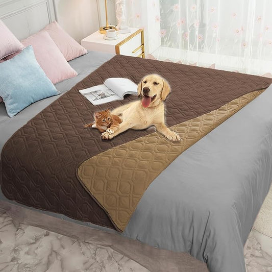 Ameritex Waterproof Dog Bed Cover Pet Blanket for Furniture Bed Couch Sofa Reversible