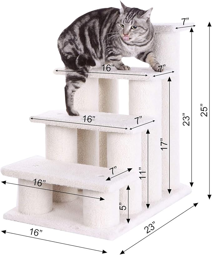 Armarkat Pet Steps 4-steps, B4001, 17"(W)x25"(D)x25"(H), each 7" Deep