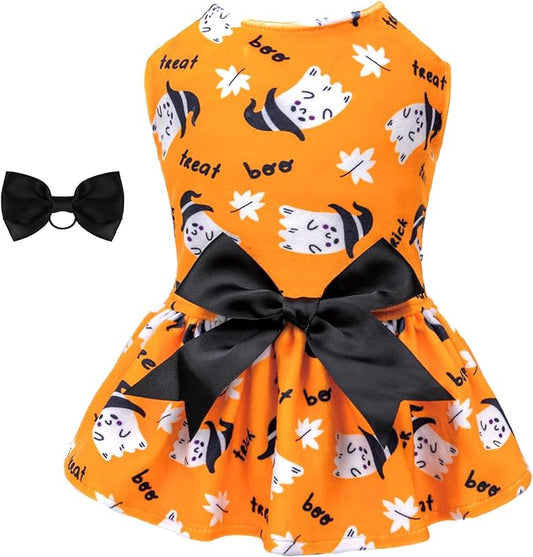 CuteBone Dog Dresses Velvet Holiday Small Dogs Clothes CVA28S