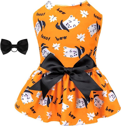 CuteBone Dog Dresses Velvet Holiday Small Dogs Clothes CVA28M