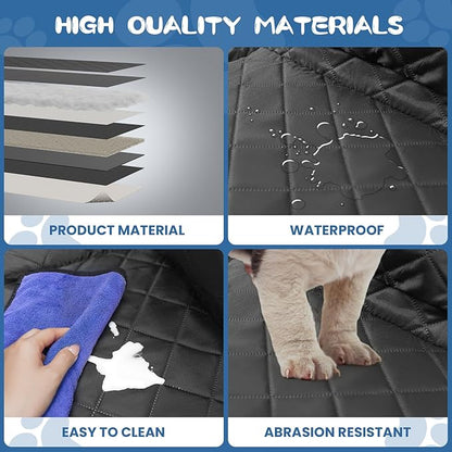 Dog Seat Cover and Bed for Trucks 400lbs, Large F150, RAM1500,