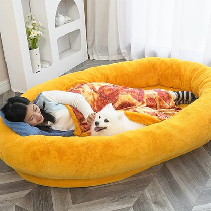 Giant Dog Bed for Human with Matching Blanket 71*51 XXXXXXL