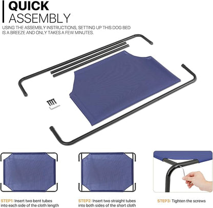 MoNiBloom Elevated Dog Bed for Large Dogs 50 Inches