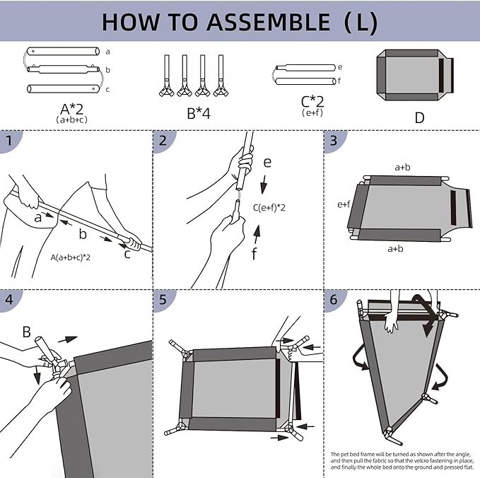 pettycare Elevated Outdoor Dog Bed 42 Inch,