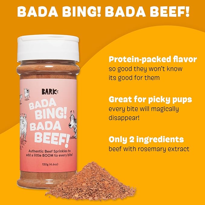 Barkbox – Bada Bing Bada Beef – Dry Dog Food Toppers with High Protein, Limited Ingredients – Meal Enhancer for Large & Small Breeds – 4.6 Oz