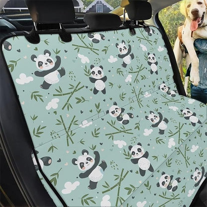 AFPANQZ Cartoon Panda Car Back Seat Cover