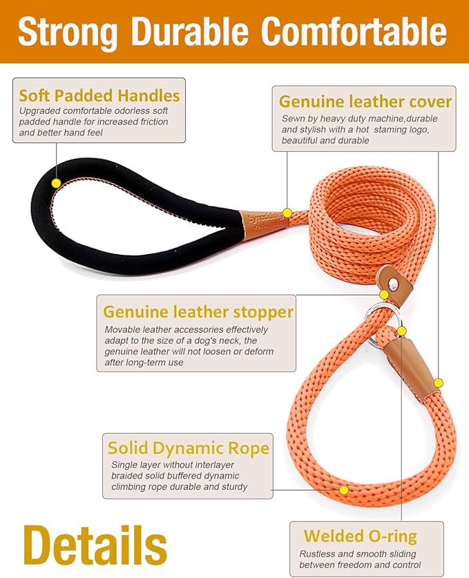 lynxking 6 FT Dog Leash Slip Lead 2