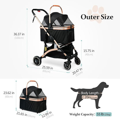 Pet Stroller 4 Wheels