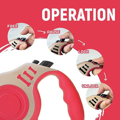 Retractable Dog Leash Automatic Telescopic Tractor Dog Tape 10/16 FT