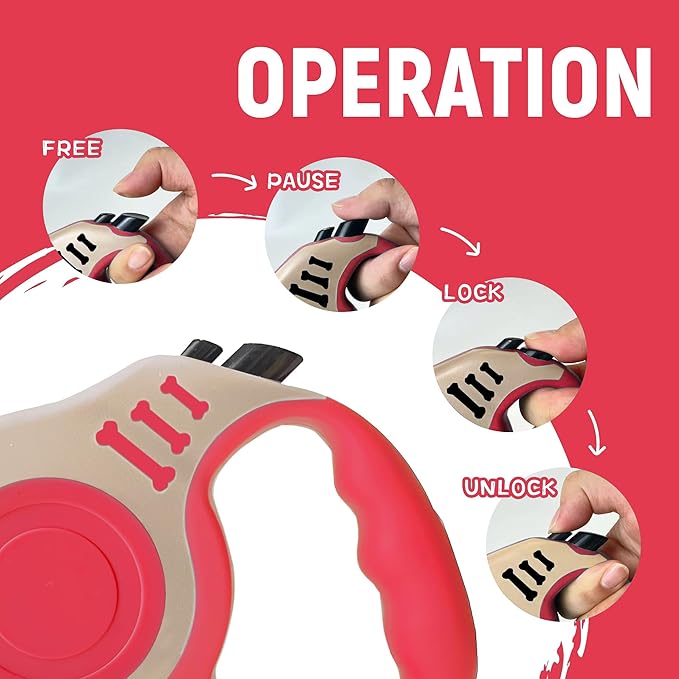 Retractable Dog Leash Automatic Telescopic Tractor Dog Tape 10/16 FT