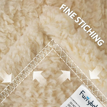 furrybaby Dog Blanket Soft Dog Blankets for Large Dogs Puppy Essentials Washable Sherpa Fleece Cat Blanket 41x65 Inches for Bed Furniture Couch Sofa (X Large