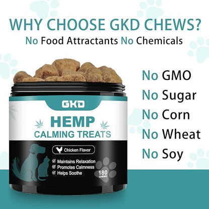 GKD Calming Chews for Dogs 180 Organic