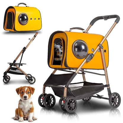 Magicorange Pet Stroller 3 in 1 Dog Stroller for Medium Small Size Dogs