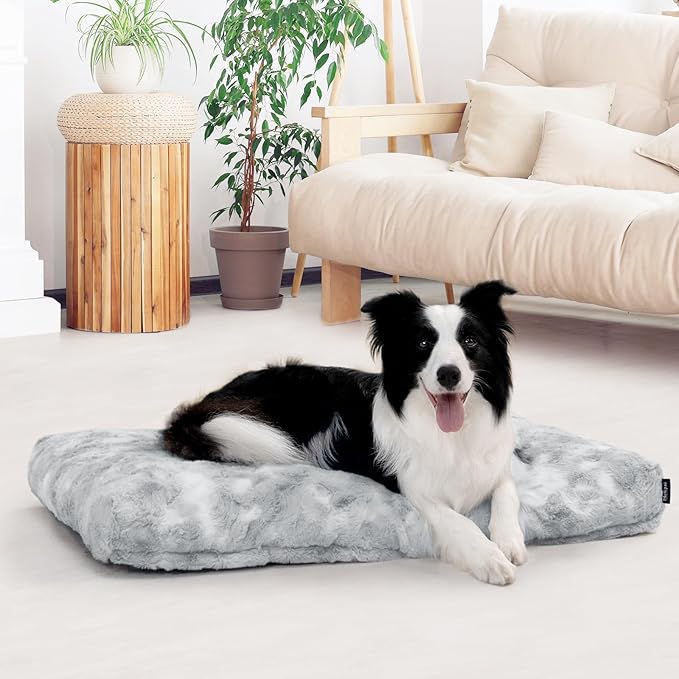 Washable Dog Bed Deluxe Breeds.35 * 23",Gray