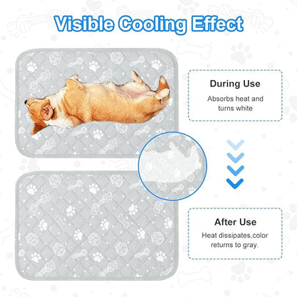 MH MYLUNE HOME Self Cooling Mat for Large Dog 39”x59” Arc-Chill