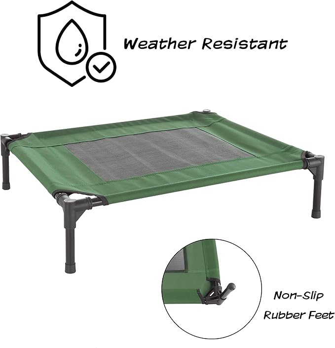 Elevated Dog Bed ? 30x24 Portable Bed 50lbs by