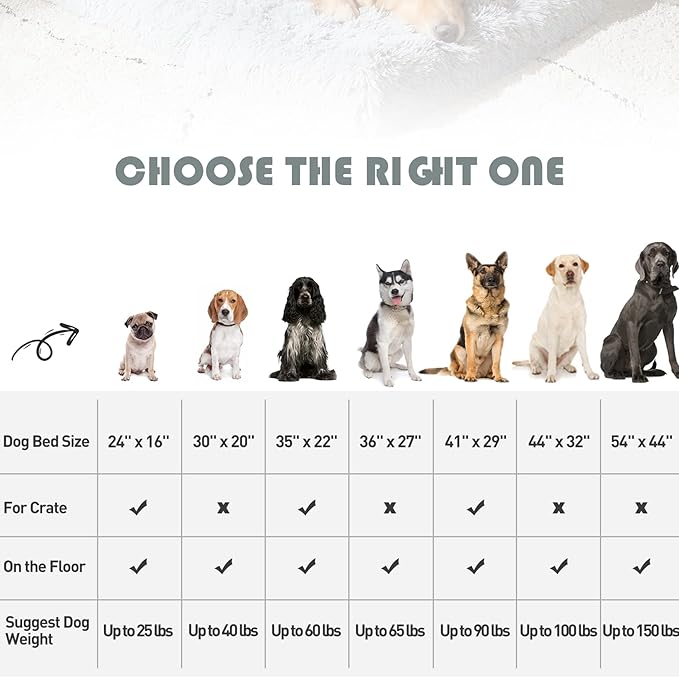 MIHIKK Extra Large Dog Bed 44x32 inch,