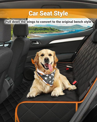Victoper Dog Seat Cover for Cars Back Seat 600D Heavy