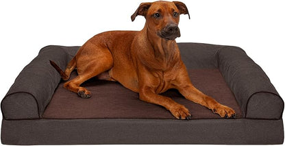Furhaven Orthopedic Dog Bed for Large Dogs w/ Removable Bolsters & Washable Cover 95 lbs