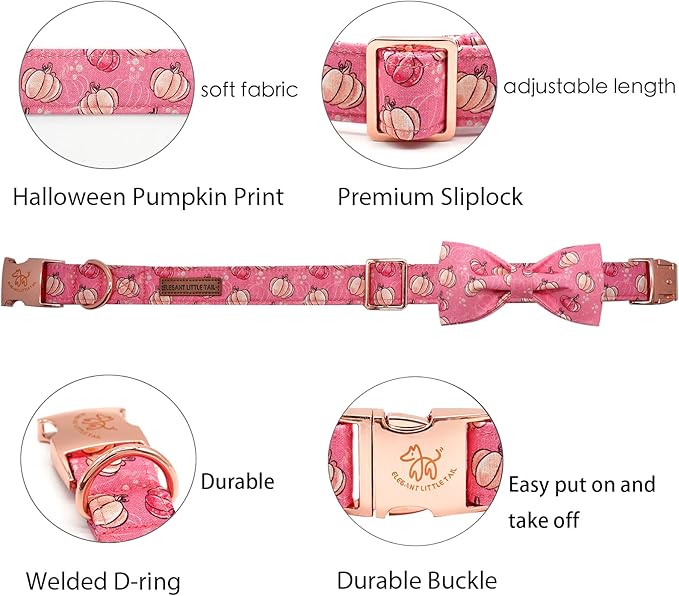 Elegant little tail Dog Collar with Bow