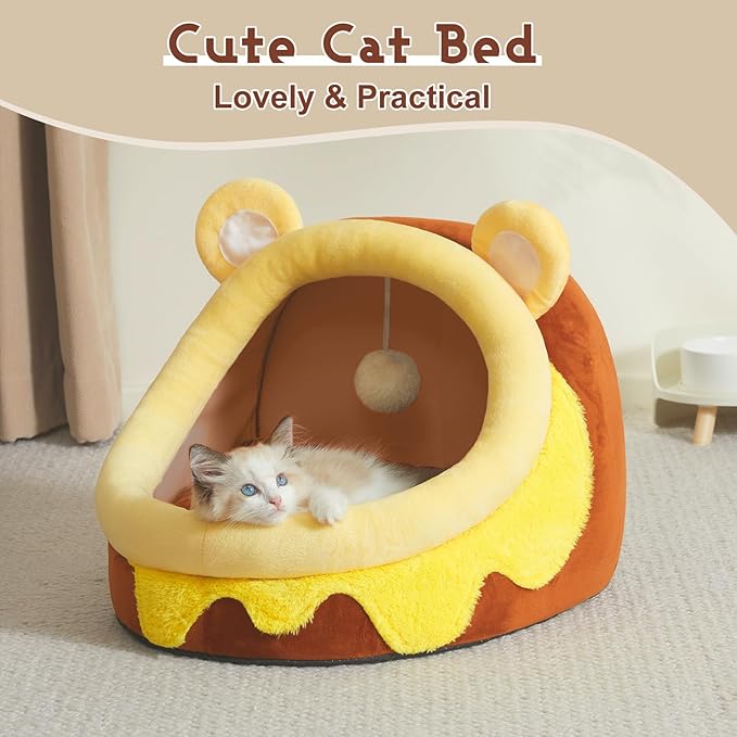 Jiupety Cute Cat Bed Honey Pot 16 Lbs