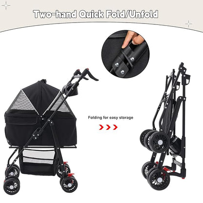Pet Stroller 3-in-1 20KG,Pet Travel