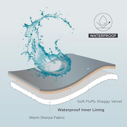 Bedsure Waterproof Dog Blankets for Large Dogs 60x80, Burgundy