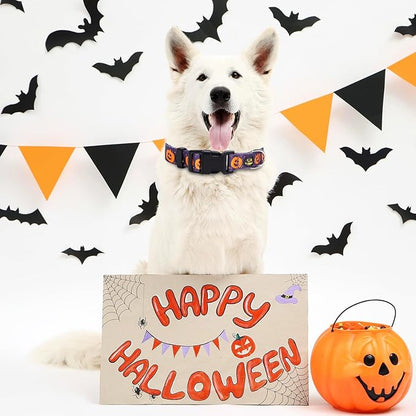 TDTOK Cute Halloween Dog Collar for Small Medium 5 Different