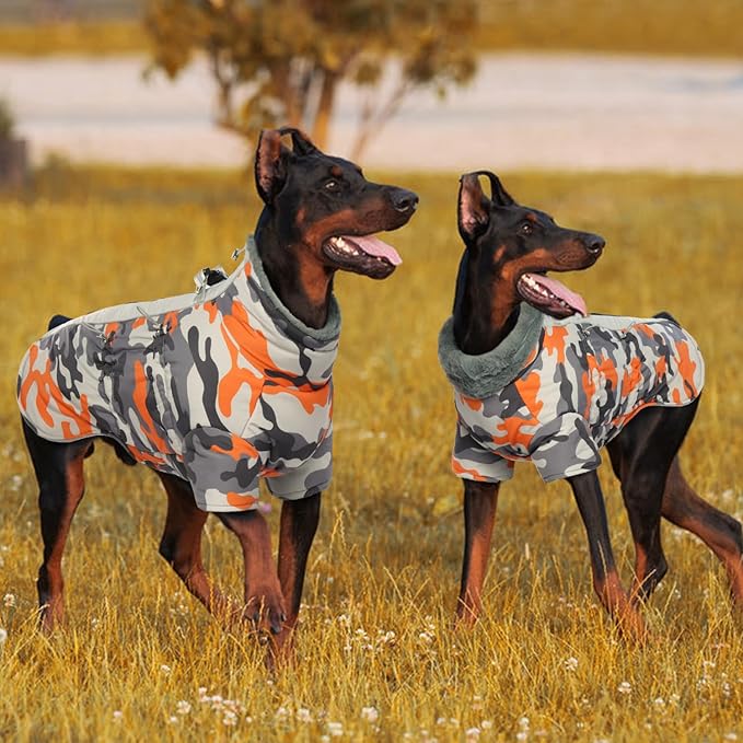 IDOMIK Warm Dog Coats with Harness