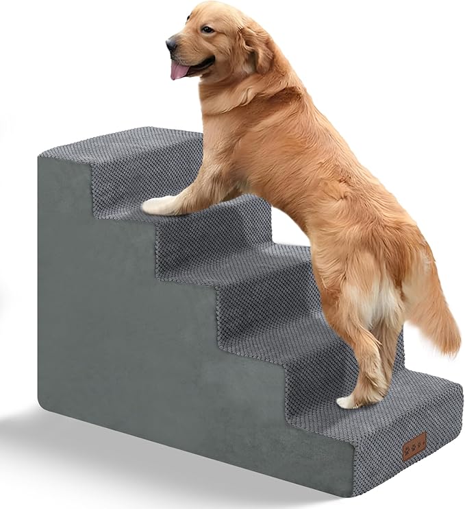 Dog Steps for High Bed 5-Steps Pet 23" H