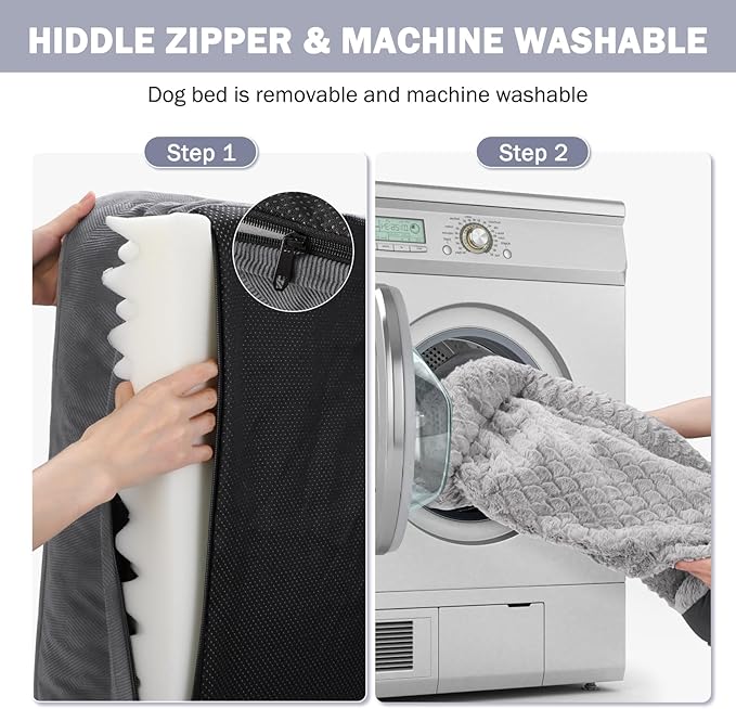 INVENHO Orthopedic Dog Bed for Large Dogs