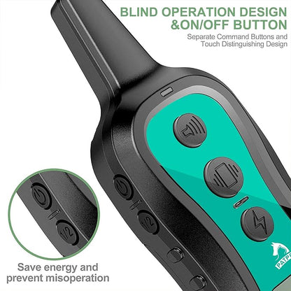 PATPET Dog Training Collar Dog Shock Collar with Remote 3 Training 1000 ft