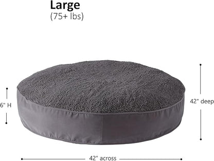 Happy Hounds Scout Deluxe Round Pillow Style Sherpa Dog Bed (42 x 42 in.),