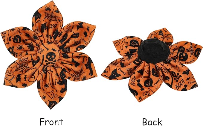 Lionet Paws Dog Collar with Flower 8-12in