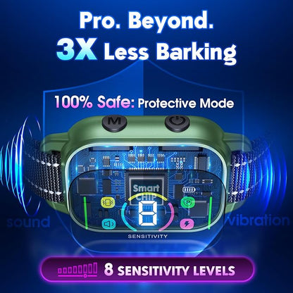 NHUJK Bark Collar- Smart Dog Bark Collar for Small Medium Large Dogs 8 Adjustable