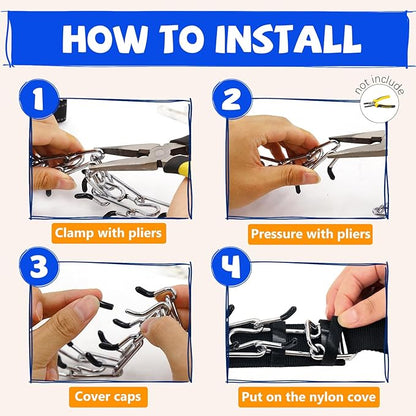 Adjustable Buckle Dog Training Collar for Large Medium Small Dogs