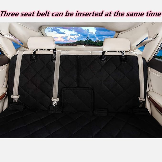 Bench Dog Car Seat Cover for Back Seat Waterproof Dog Seat Covers Durable Scratch Proof Nonslip