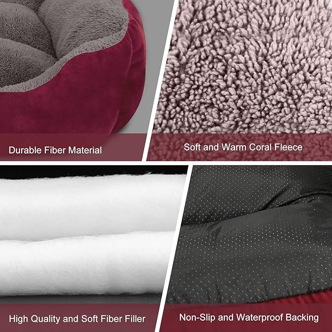 PUPPBUDD Dog Beds for Medium Dogs