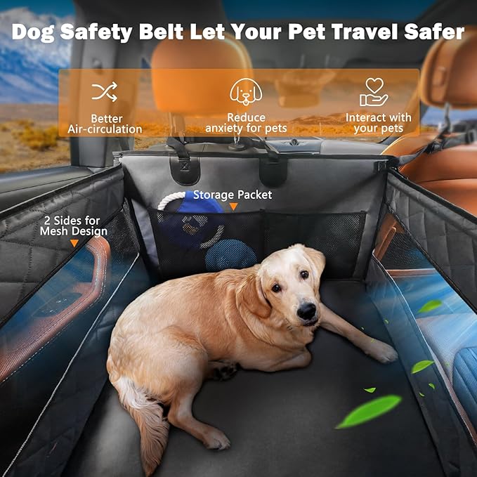 MIXJOY Dog Car Seat For Large Medium Dogs