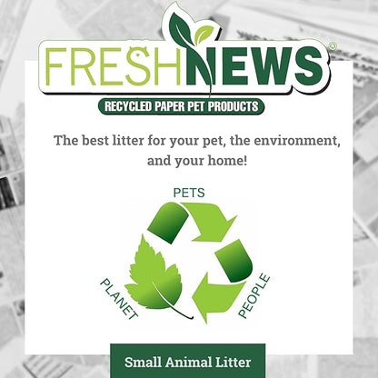 Fresh News Recycled Paper Small Animal Litter Bedding, 20 Liters