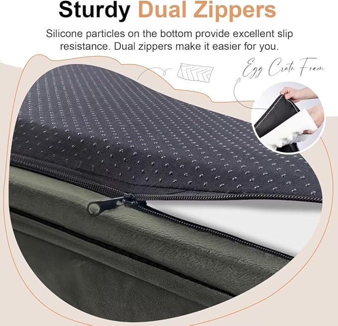 Large Dog Bed Orthopedic Washable: Beds Bolster XL Bed Big XLarge Dogs Memory Foam Sofa Couch Waterproof Removable Cover