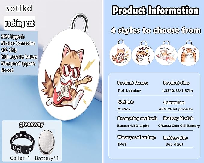 Cat Tracker-Airtag Cat Collar-Cat Tracker Collar-Pet Tracker