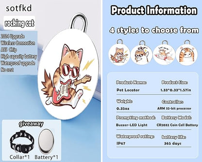 Cat Tracker-Airtag Cat Collar-Cat Tracker Collar-Pet Tracker