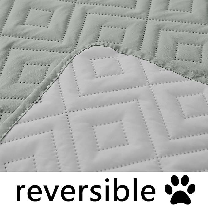 hyha Waterproof Dog Blanket, Soft Dog Bed Cover Pet Blankets, Waterproof Sofa Couch Cover for Dogs Washable, Reversible Pet Couch Covers for Sofa Furniture (82x102 Inch, Grey/Light Grey)