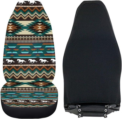 UNICEU Tribal Horse Car Seat Cover Western High